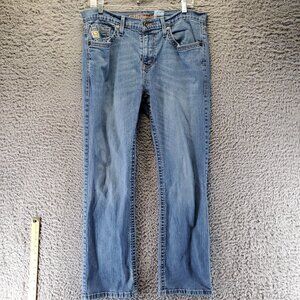 Cinch Jeans Mens Size 34X30 Blue Relaxed Fit Stretch Denim Western Style